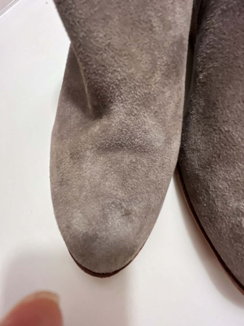 Alex Marie Taupe Suede Ankle Booties Size 9M
